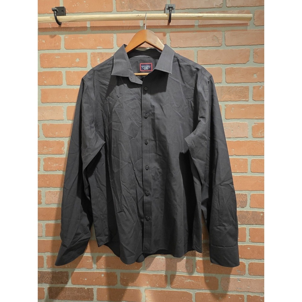 untuckit xl Long Sleeve Shirt Black Bin 41